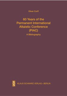 Front cover_60 Years of the Permanent International Altaistic Conference (PIAC)