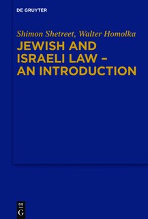 Couverture_Jewish and Israeli Law - An Introduction