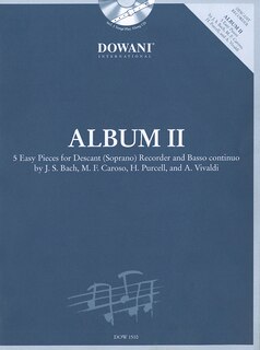 Album Volume 2 (easy) For Descant (soprano) Recorder And Basso Continuo