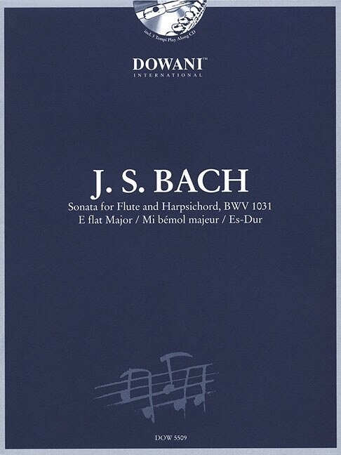 Couverture_Sonata for Flute and Harpsichord in E-Flat Major, BWV 1031