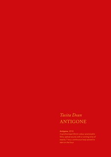 Front cover_Tacita Dean: Antigone