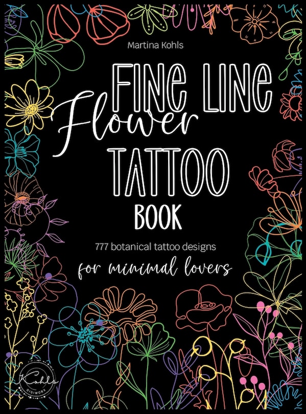 Front cover_Fine Line Flower Tattoo Book
