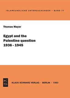 Couverture_Egypt and the Palestine question (1936-1945)