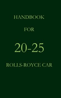 Couverture_Handbook for the 20-25 Rolls-Royce Car