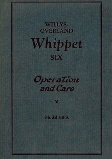 Front cover_Willys Overland Whippet Six - Operation and Care