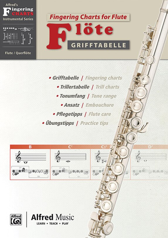 Grifftabelle fur Flote [Fingering Charts for Flute: German / English Language Edition