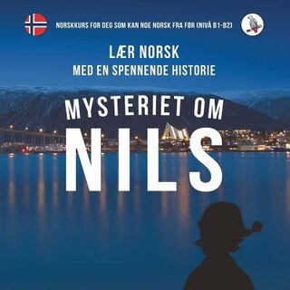 Front cover_Mysteriet om Nils. Lær norsk med en spennende historie. Norskkurs for deg som kan noe norsk fra før (nivå B1-B2).