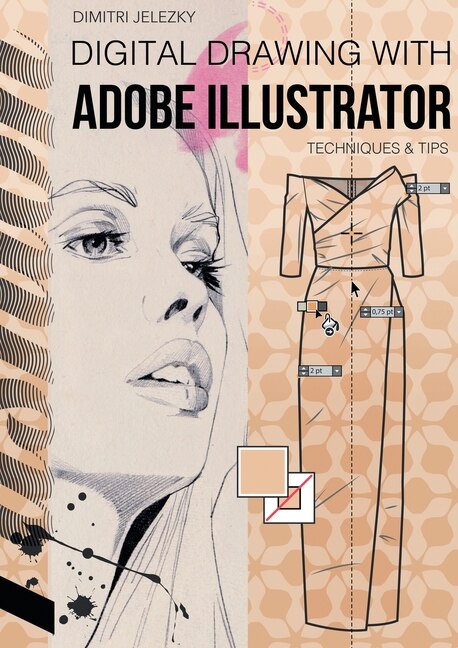 Front cover_FashionDesign - Digital drawing with Adobe Illustrator