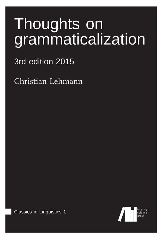 Front cover_Thoughts on grammaticalization