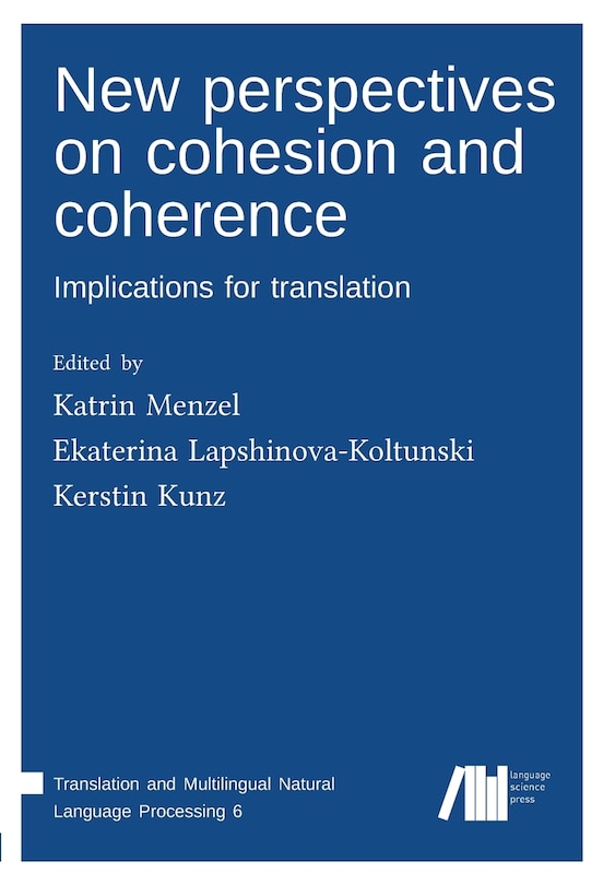 Front cover_New perspectives on cohesion and coherence