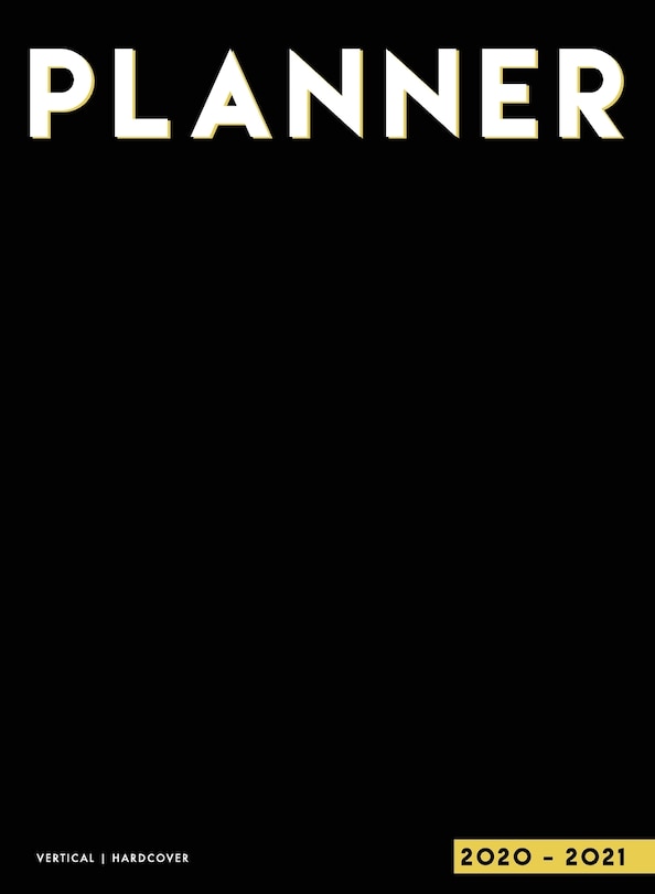 Couverture_Planner 2020-2021 Weekly And Monthly Hardcover
