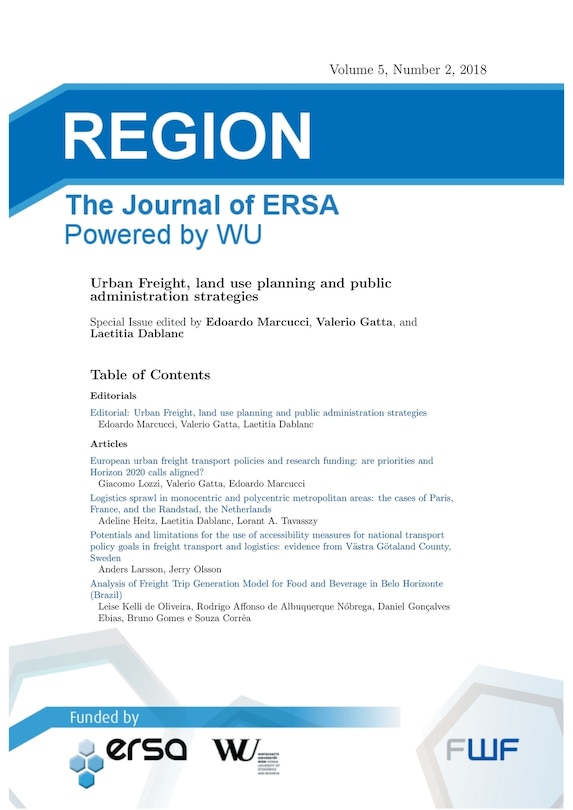 Front cover_Urban Freight, land use planning and public administration strategies