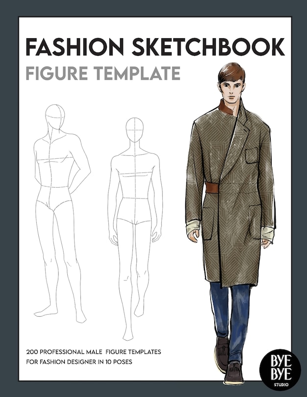Couverture_Fashion Sketchbook Male Figure Template