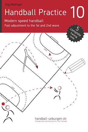 Handball Practice 10 - Modern speed handball: Fast adjustment to the 1st and 2nd wave