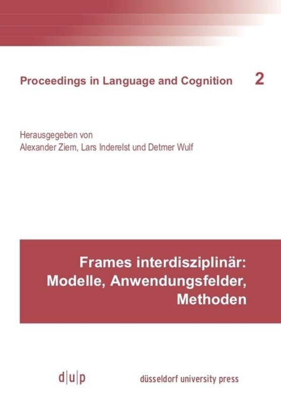 Front cover_Frames interdisziplinär: Modelle, Anwendungsfelder, Methoden
