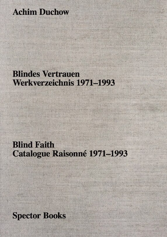 Front cover_Achim Duchow: Blind Faith