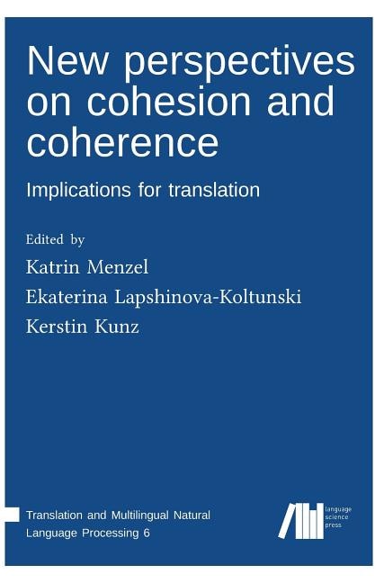 Front cover_New perspectives on cohesion and coherence