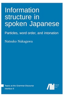 Front cover_Information structure in spoken Japanese