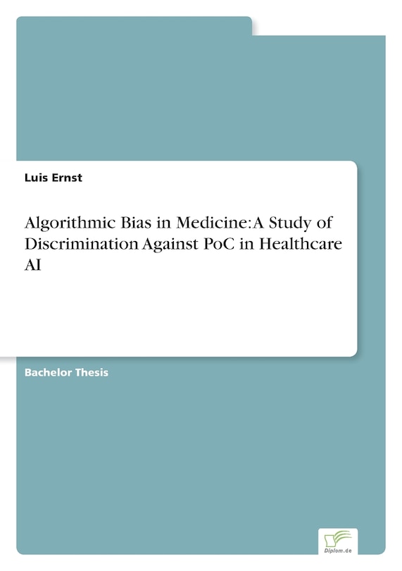 Front cover_Algorithmic Bias in Medicine