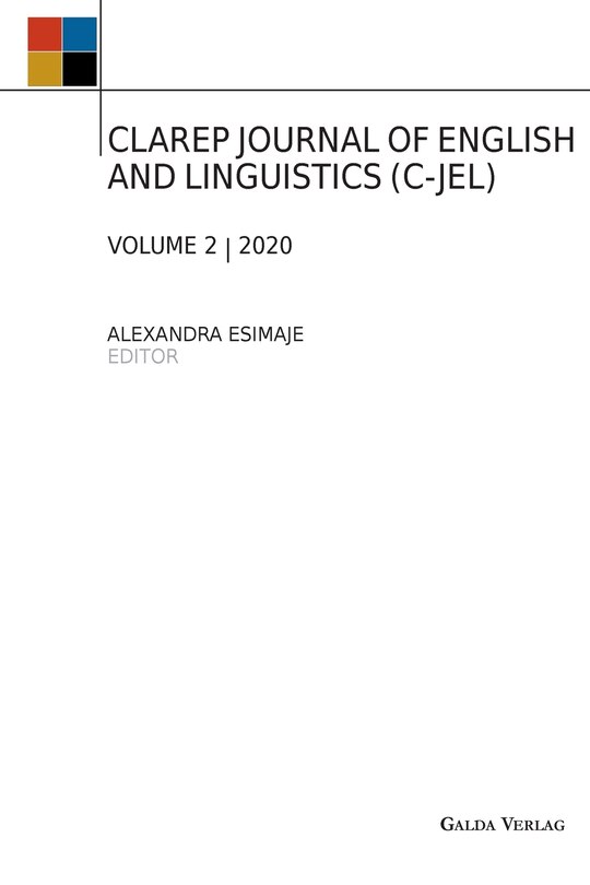 Front cover_Clarep Journal of English and Linguistics (C-Jel)