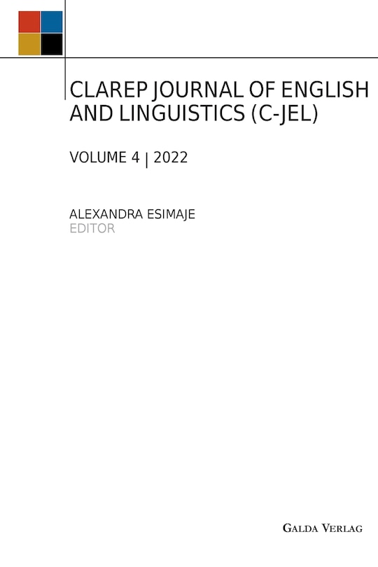 Front cover_Clarep Journal of English and Linguistics (C-Jel)