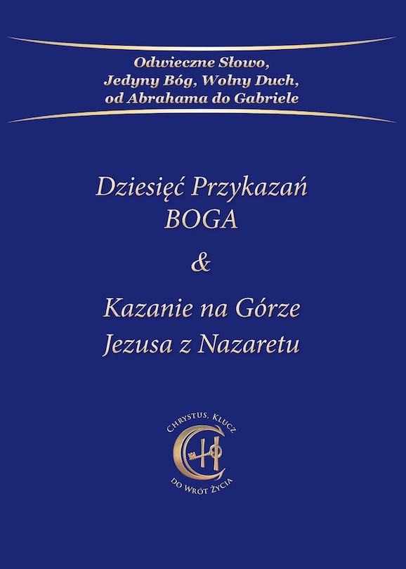 Couverture_Dziesięc Przykazań BOGA & Kazanie na Górze Jezusa z Nazaretu