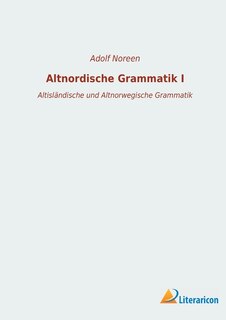 Front cover_Altnordische Grammatik I