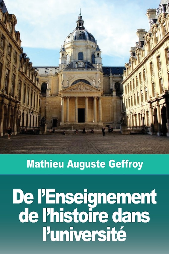 Front cover_De L'enseignement De L'histoire Dans L'université
