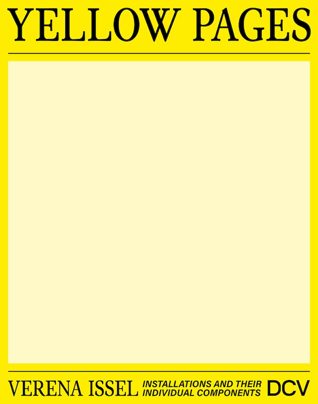 Front cover_Verena Issel – Yellow Pages