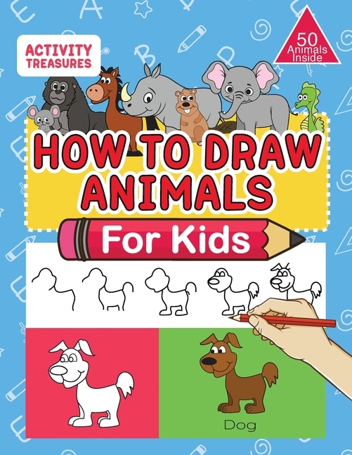 Front cover_How To Draw Animals For Kids