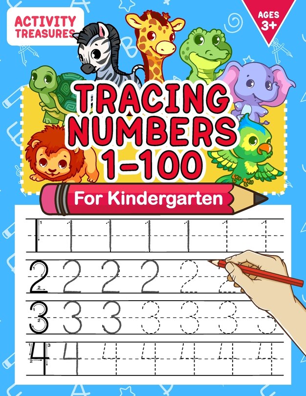 Front cover_Tracing Numbers 1-100 For Kindergarten
