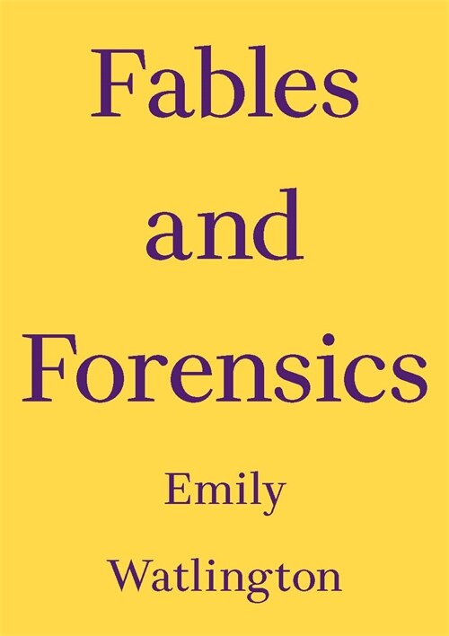 Front cover_Fables and Forensics