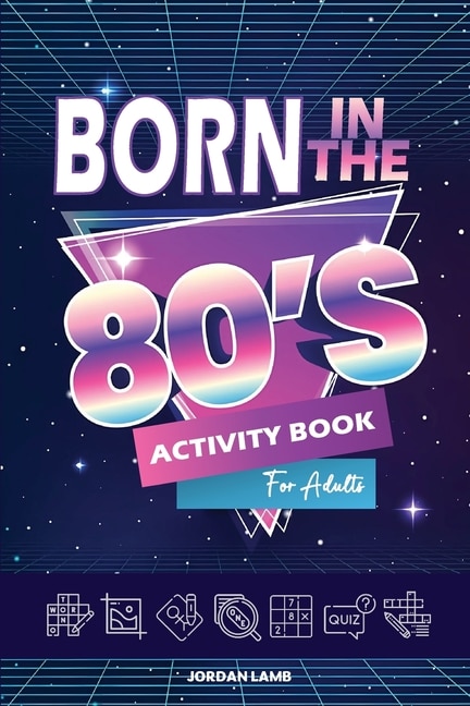 Front cover_Born in the 80s Activity Book for Adults