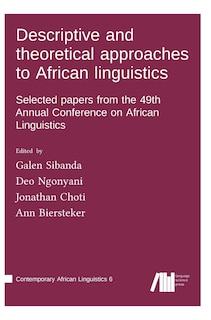Front cover_Descriptive and theoretical approaches to African linguistics