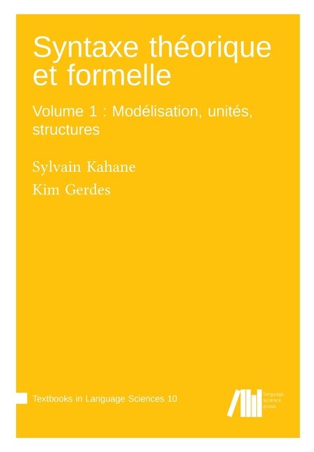 Couverture_Syntaxe théorique et formelle, Volume 1