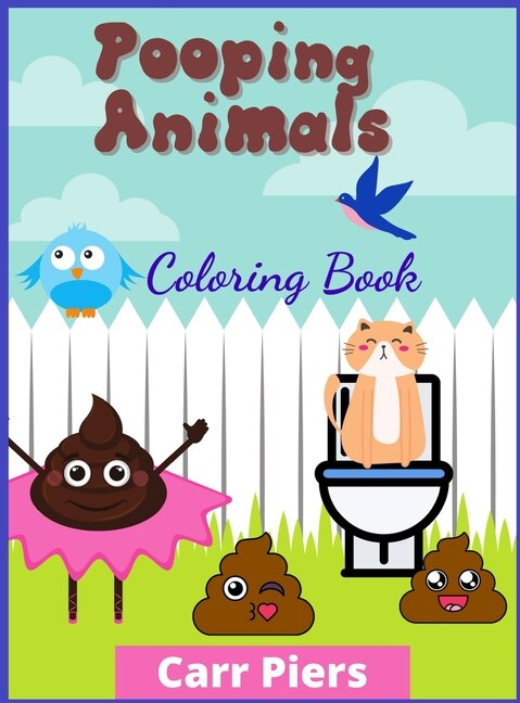 Front cover_Pooping Animals Colouring Book