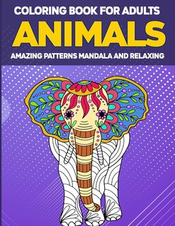 Couverture_Animals Coloring Book for Adults Amazing Patterns