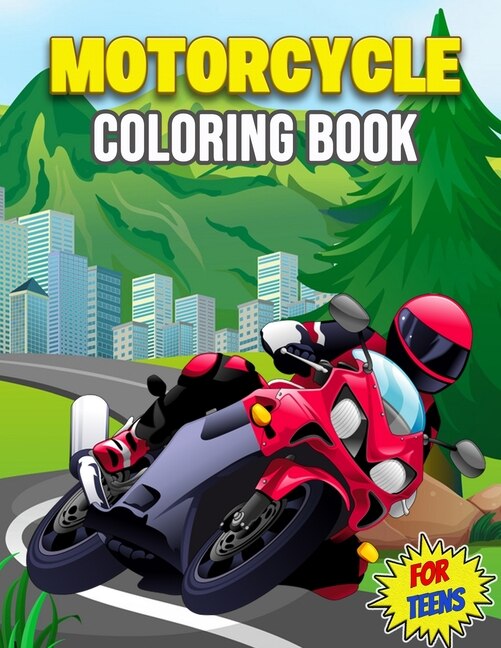 Couverture_Motorcycle Coloring Book For Teens