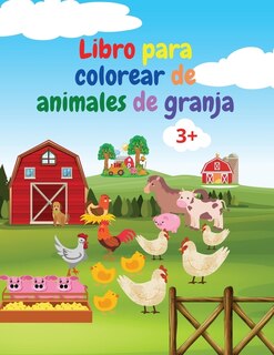 Front cover_Libro Para Colorear De Animales De Granja