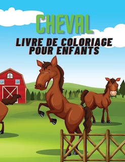 Front cover_Cheval- Livre De Coloriage Pour Enfants