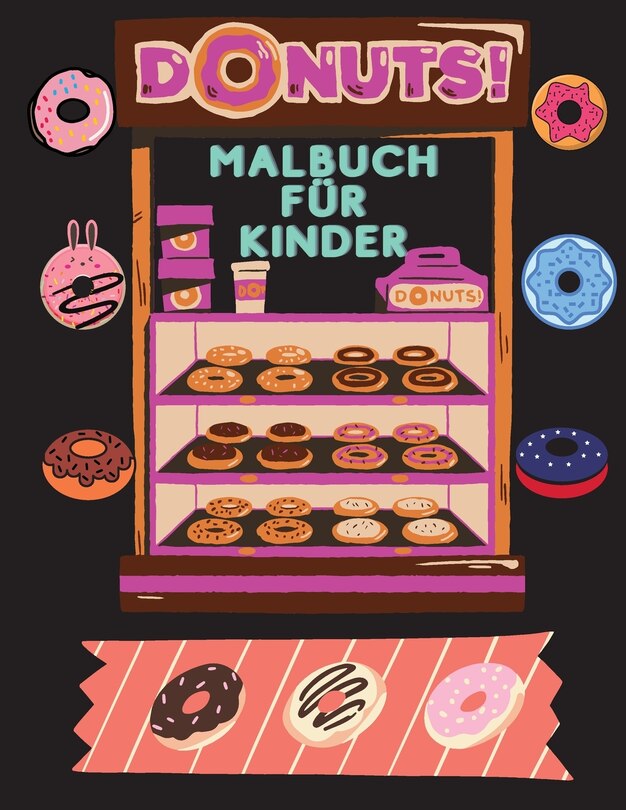Front cover_Donuts Malbuch Für Kinder