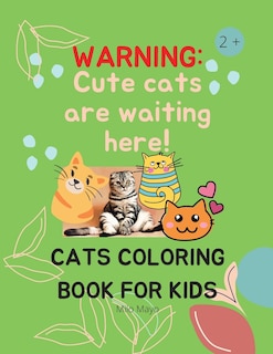 Front cover_Cats Coloring Book For Kids