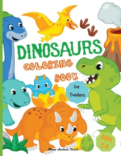 Front cover_Dinosaur Coloring Book For Toddlers