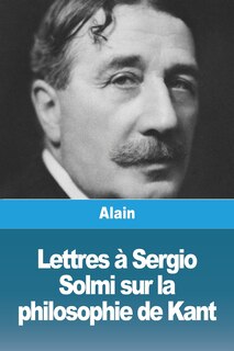 Front cover_Lettres à Sergio Solmi sur la philosophie de Kant
