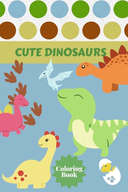 Front cover_Cute Dinosaurs Coloring Book