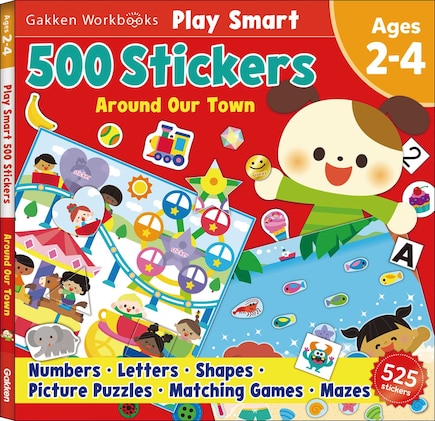 Play Smart 500 Stickers  Around Our Town: For Ages 2-4