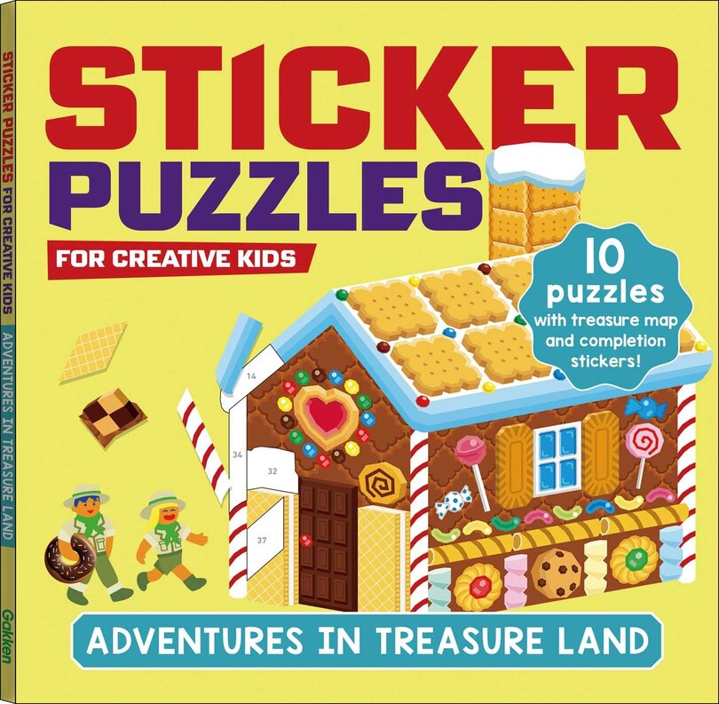 Front cover_STICKER PUZZLES; ADVENTURES IN TREASURELAND