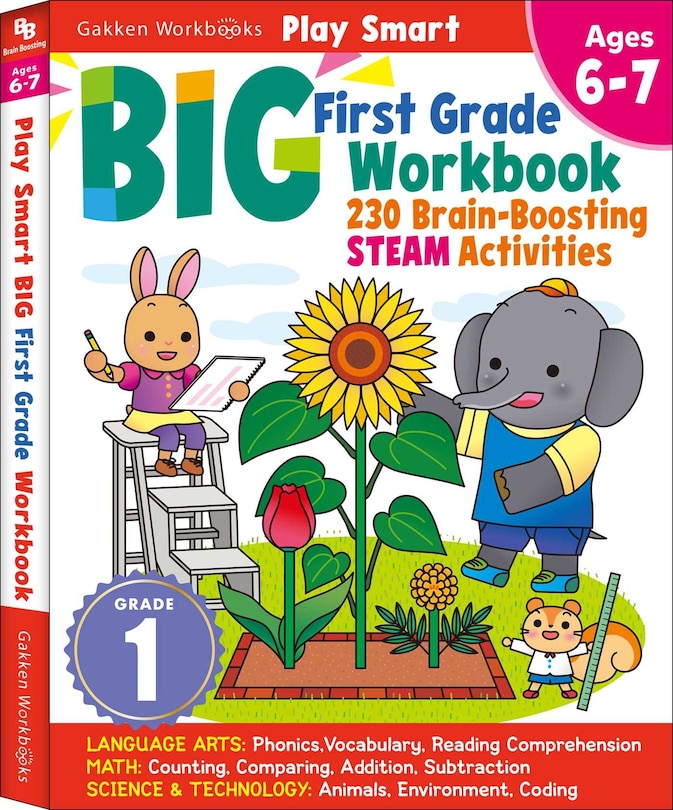 Front cover_Play Smart Big First Grade Workbook