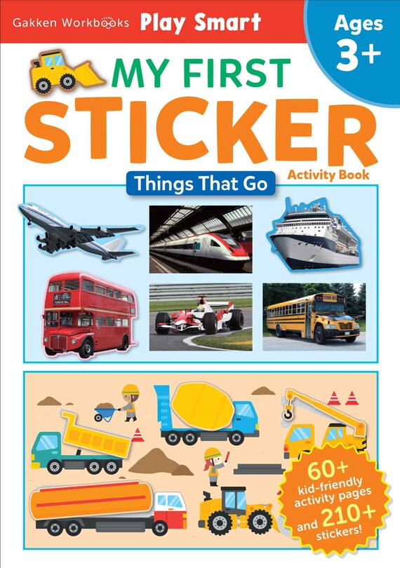 Front cover_My First STICKER  Activity Book Things That Go