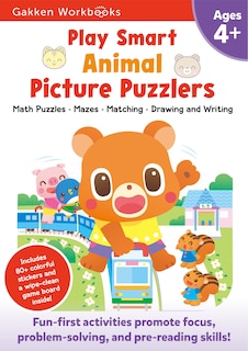 Front cover_Play Smart Animal Picture Puzzlers Age 4+